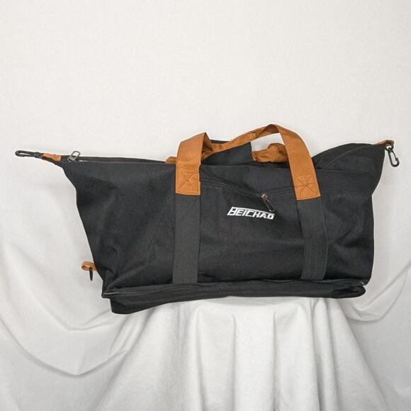 Men's Bags Casual Insulated duffle Bag Black Gym Travel Workout Duffle Bag - Picture 1 of 7